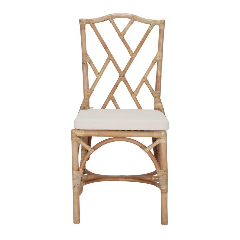 silla rattan natural chippendale cojin 02