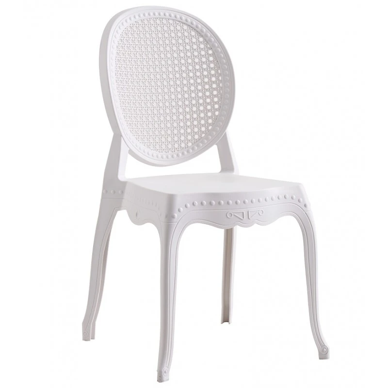 silla cibeles apilable polipropileno blanco 2