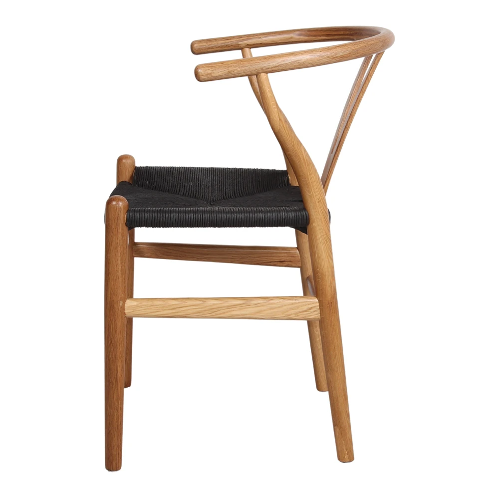 silla madera enea replica ch24 wegner natural black 3