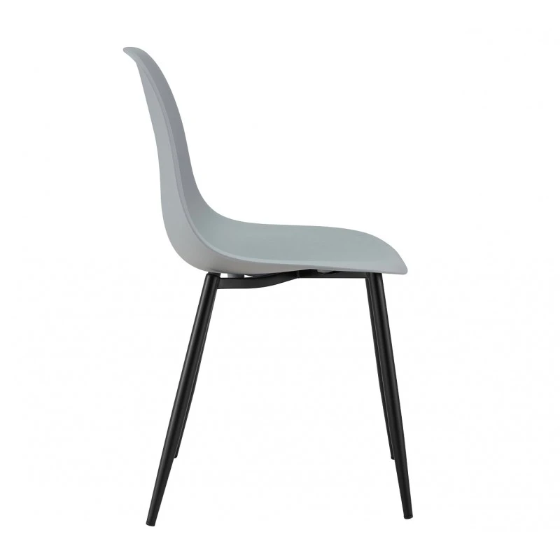 silla cluny metal negro polipropileno gris 4 2